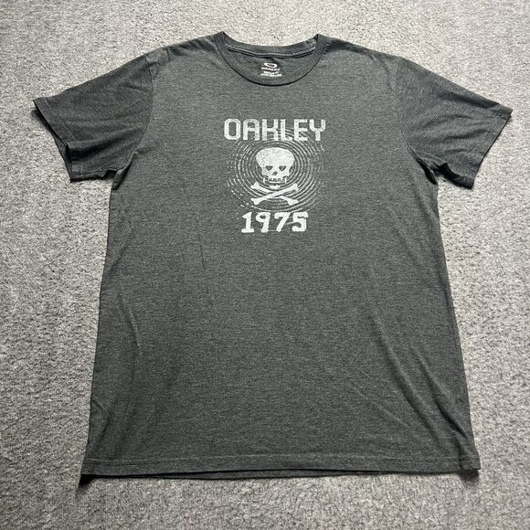 Oakley Other - Oakley Regular Fit Skull 1975 T Shirt Y2K Style Men's Size Large Gray